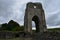 Stone Arch of Shap Abbey Ruins in England