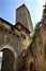 Stone Arch Tower San Gimignano Tuscany Italy