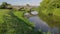 Stone arched bridge over a canal