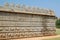 Stone art on the walls of Hajara Ramappa temple at Hampi, India