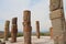 Stone atlantes statues on top of pyramid in Tula Hidalgo Mexico V