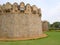 Stone battlements of historic fort