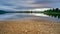 Stone Beach At Drought On A cloudy day