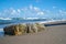 Stone on the beach of the Polish Baltic Sea coast