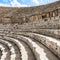 Stone beches of Large South Theatre in Jerash