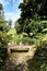 Stone Bench in a Leafy and green garden in Sintra