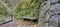 Stone Bench on Oneonta Gorge Trail Panorama