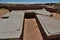 Stone block. Pumapunku. Tiwanaku archaeological site. Bolivia