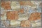 Stone blocks decorative mosaic shape shameless Pattern in wall background