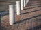 Stone Bollards on street City Pathway Public walkway