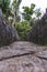 Stone bridge at Bano Grande Swim area in El Yunque National Forest, Puerto Rico