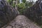 Stone bridge at Bano Grande Swim area in El Yunque National Forest, Puerto Rico