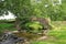 A Stone Bridge Crosses a Stream in West Yorkshire