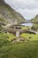 Stone bridge and lake at Gap of Dunloe, Killarney National Park, Ireland