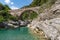 Stone bridge in mountains, Ligurian Alps, northwestern Italy