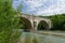 Stone bridge over the river Drome in France.