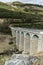 Stone bridge over the riverbed