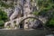 Stone bridge of Portitsa and Ziaka in Epirus mountains near Grevena in Greece