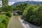 Stone bridge of Portitsa and Ziaka in Epirus mountains near Grevena in Greece