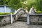 Stone bridge in a private garden during the Republic of China in Longzhou, Guangxi, China