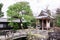 Stone bridge and shrine japanese style in kiyomizu-dera temple,