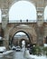 Stone bridge with snow in Teruel