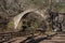 Stone bridge St. Vissarion in Pyli (Thessaly region, Greece)