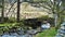 Stone bridge at wasdale lake. England.