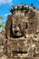 The stone Buddah faces in the Bayon Temple at Angkor Complex, Cambodia
