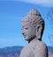 Stone Buddha Head in Near Profile