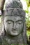 Stone Buddha statue face