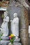 Stone Buddist statues of Hase-dera temple