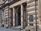 Stone building of the Bank of Scotland in Edinburgh