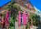 A stone building on Cunda Alibey Island. Ayvalik, Turkey