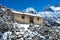 Stone cabin in the mountain, Nepal Himalaya