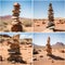 Stone Cairns Guardians of the Desert Sands