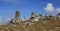 Stone cairns near Pizol