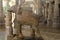 Stone carved elephant inside the Jain Temple of Ranakpur