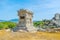 The stone carved tomb