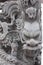 Stone carving Dragon sculpture pole