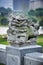Stone carving lion in China