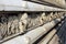 Stone carvings in Hindu temple Birla Mandir in Kolkata
