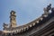 Stone carvings of the roof of ancient dwellings