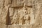 Stone carvings on Tomb of Darius the Great,Persepolis, Iran.