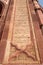 Stone carvings on the wall in Fatehpur Sikri