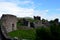 Stone Castle Ruins of Urquhart Castle in Scotland