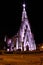 Stone cathedral city Canela / Gramado with purple illumination, Rio Grande Do Sul, Brazil - Church city Canela Rio Grande Do Sul,
