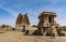 Stone Chariot and Ruined Tower - Vittala Temple Hampi