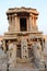 Stone Chariot - Vijaya Vitthala temple at Hampi, Karnataka - archaeological site in India - India tourism