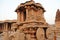 Stone Chariot - Vijaya Vitthala temple at Hampi, Karnataka - archaeological site in India - India tourism